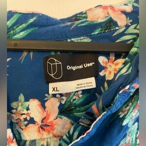 Original Use Tropical Blue Shirt XL